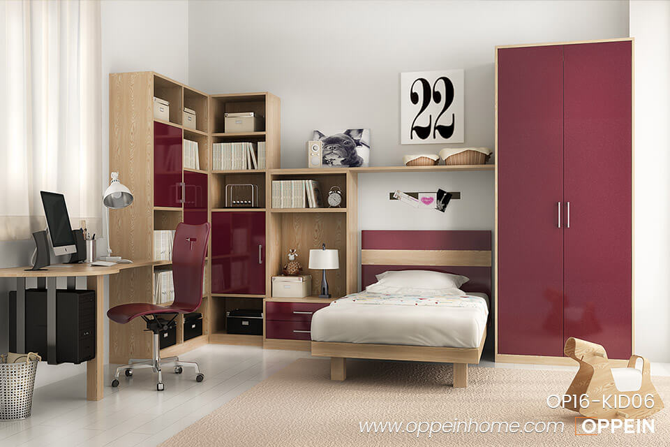 OP16-KID06-Dreamy-and-Fashionable-Bedroom-in-Pink-for-Teenage-Girl-1