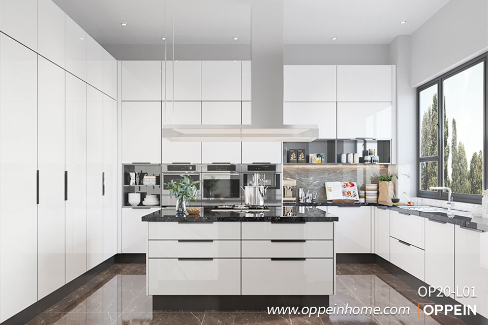 White-Glossy-Lacquer-Large-Kitchen-Cabinets-OP20-L01-1
