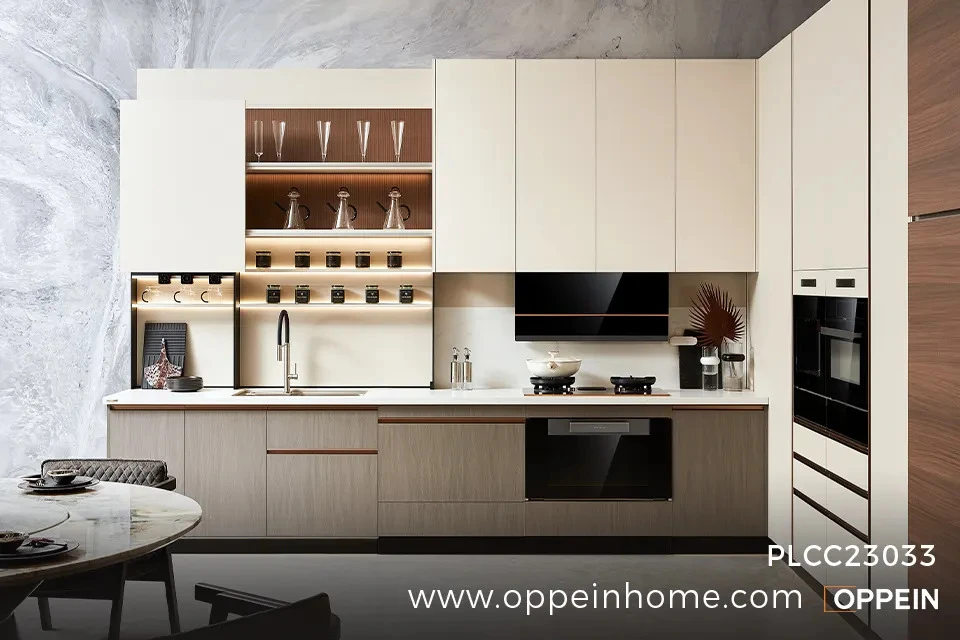 latest-minimalist-handleless-beige-kitchen-cabinets-design-1