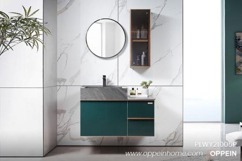 Modern-Green-UV-Lacquer-Bathroom-Cabinet-PLWY21005-OP
