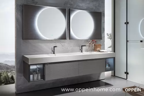 modern-floating-grey-wood-veneer-bathroom-vanity-plwy23002