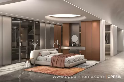 modern-grey-and-clay-red-custom-bedroom-wardrobe-1