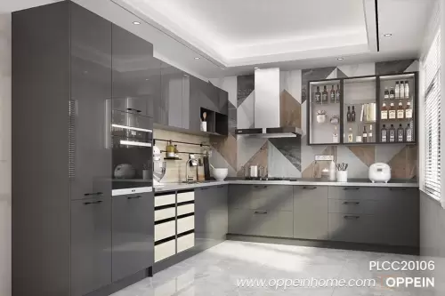 Grey-Modern-Glossy-UV-Lacquer-Kitchens-with-an-L-shaped-Design-PLCC20106-1