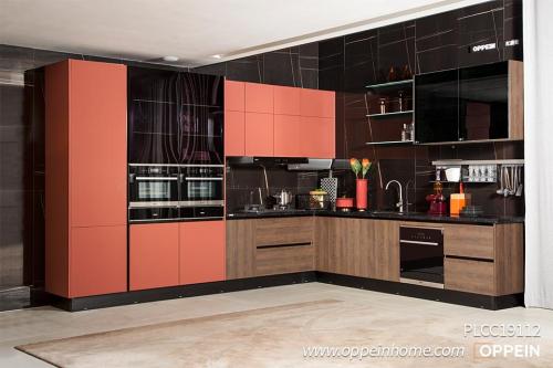 L-Shape-Modern-Red-PVC-Kitchen-PLCC19112-1